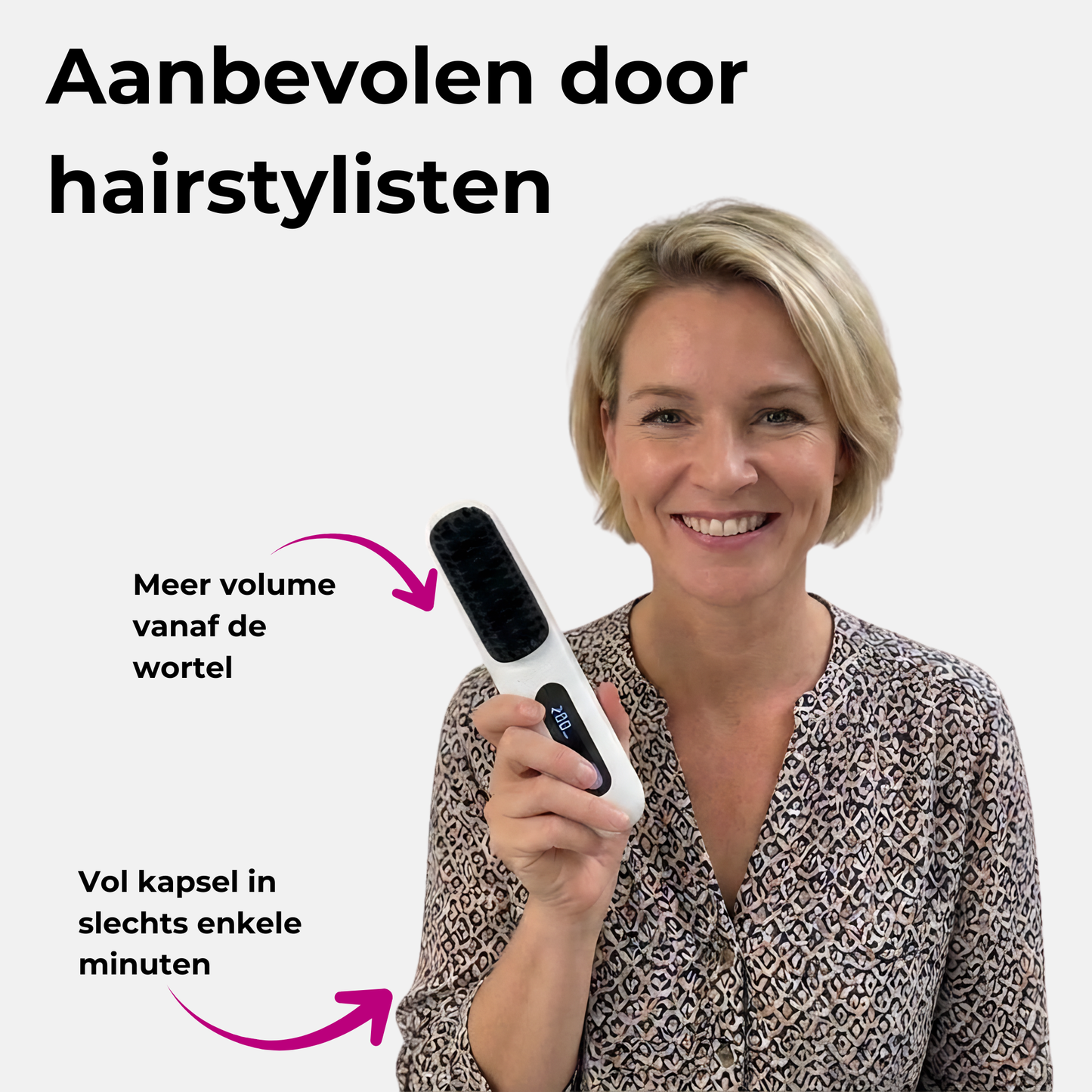 Volumizer | Elektrische Stylebrush voor kort haar