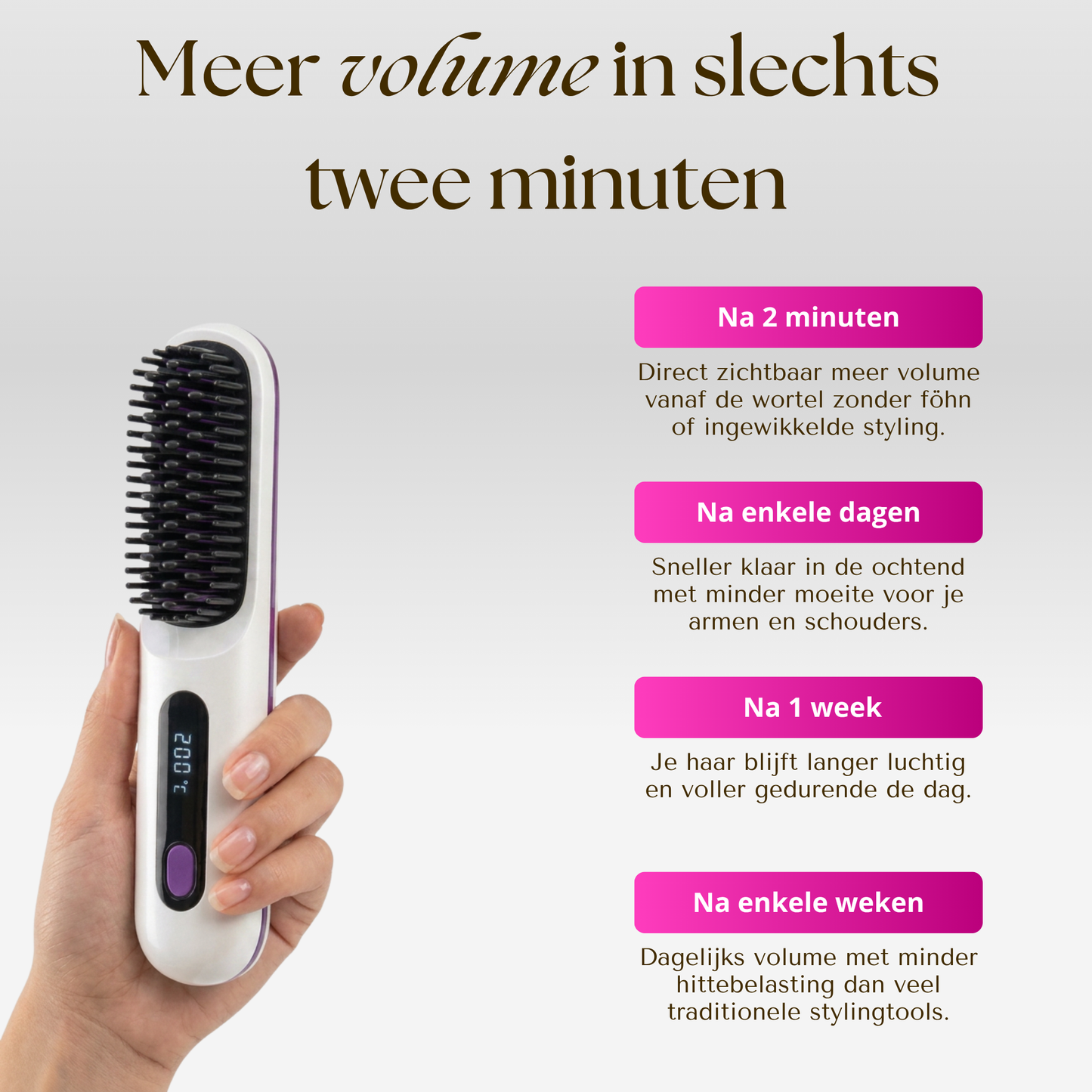 Volumizer | Elektrische Stylebrush voor kort haar